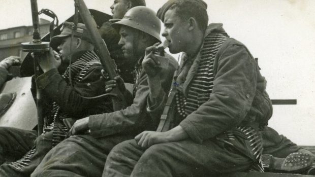 Historické záběry z konce 2. světové války