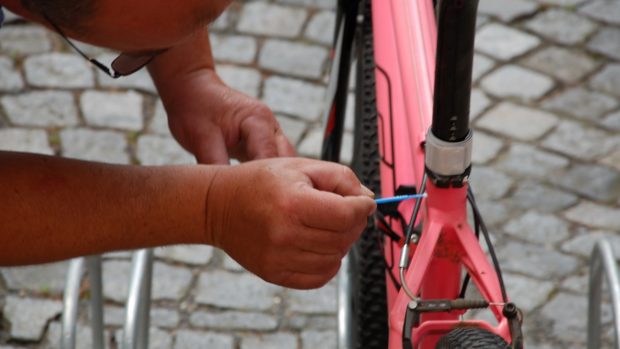 Cyklisté v Příboře si mohou nechat označit kolo