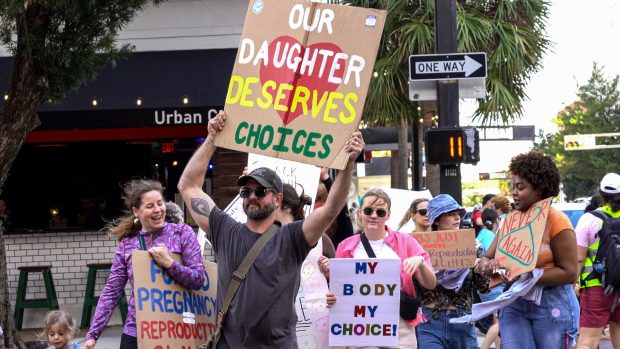 Lednové protesty proti zákonům omezujícím potraty na Floridě