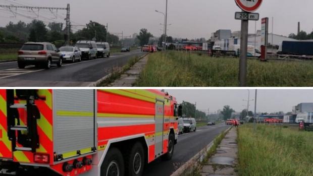 Na benzince v Českém Těšíně hoří plyn