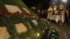Vzpomínková bohoslužba za oběti černobylské katastrofy  se dnes konala  v Kyjevě