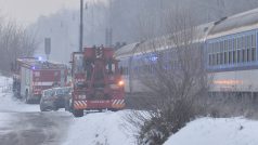 Nehoda osobního automobilu s vlakem ve Vejprticích na Plzeňsku