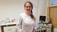 Veterinářka Olga Aleksieienko ve své nové ordinaci v centru Brna
