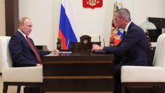 Zbrojař Boris Obnosov na návštěvě u ruského prezidenta Vladimira Putina, 4. ledna 2022