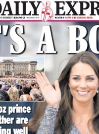 Titulní stránky britských deníků strhla vlna narození prince.jpg