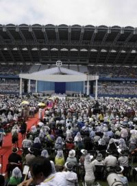 Papež František na bohoslužbě v Jižní Korey