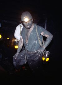 horník, důl, ilustrační foto