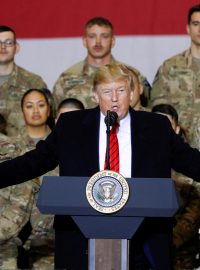 Americký prezident Donald Trump na nečekané návštěvě Afghánistán