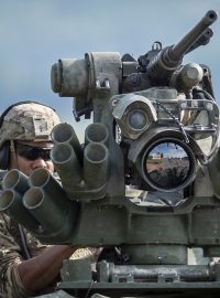 Přesun amerických vojáků přes území České republiky v rámci cvičení Saber Strike 2018. Fotografie ze 30. května